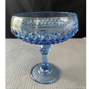 NWT Vintage Indiana Diamond Point Tall Footed Compote